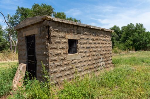 The first jail in Oklahoma