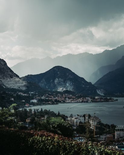 Pictures of places and landmarks of the Northern Italy region. Lake Como and Maggiore alongside the are around