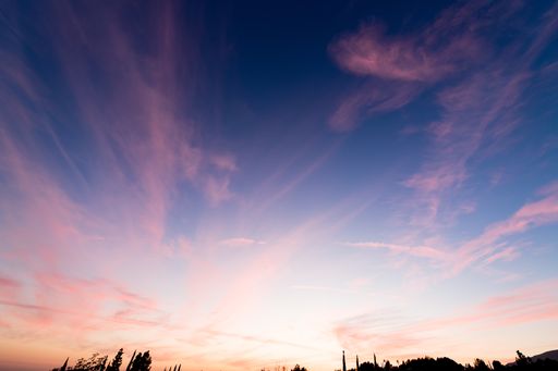 A breathtaking view of the sky during the sunset with colorful clouds-great fro a cool background