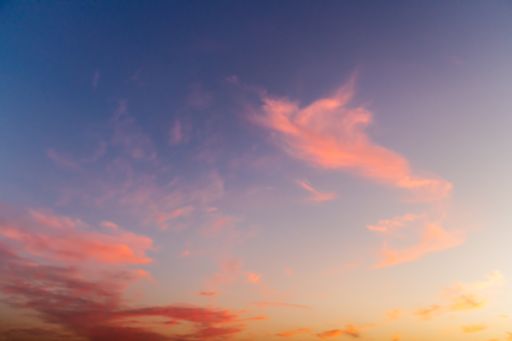 A breathtaking shot of a sunset and a colorful sky-good for a background