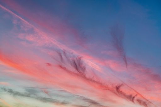 A breathtaking shot of a sunset and a colorful sky-good for a background