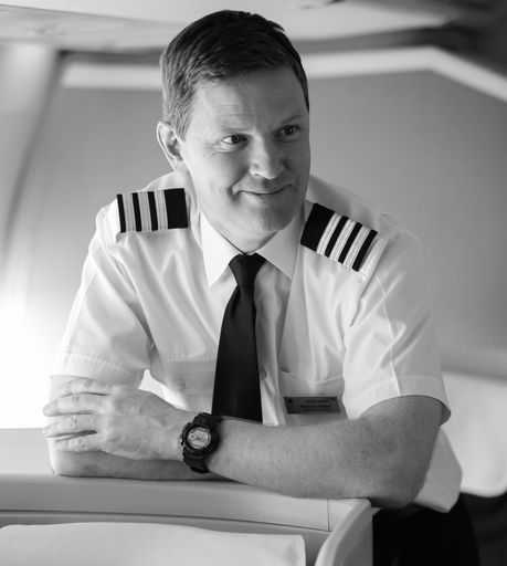 Johannesburg, South Africa - May 08 2012: British Airways Middle Aged Caucasian Male Captain Pilot 