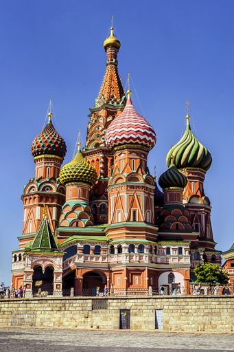 Saint Basil's Cathedral in the Red Square in Moscow, Russia