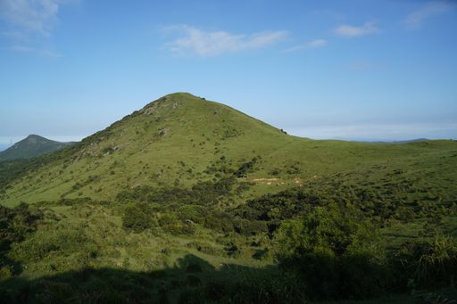 Beautiful green mountain ranges view scenic nature landscape
