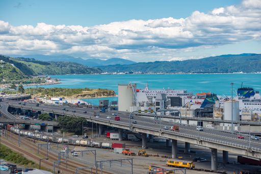 The gateways into the city with a motorway, railway links and harbor with a ferry terminal