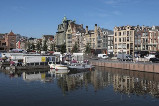 Nice summer afternoon on the canals of Amsterdam