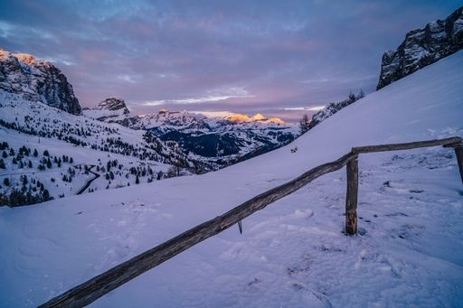 Mountains around Passo Gardena, Alto Adige, Dolomites. Gran Cir, Sella Ronda, Sassolungo.