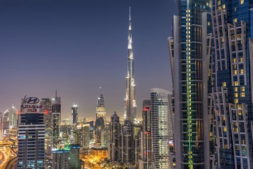 The City of lights , Dubai