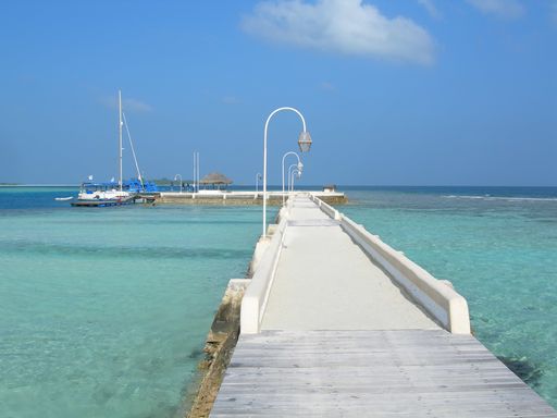 A terrace in wonderful  Alif Alif Atoll, Maldives