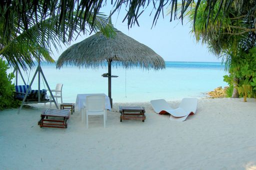 A view of wonderful resort Alif Atoll Maldiv