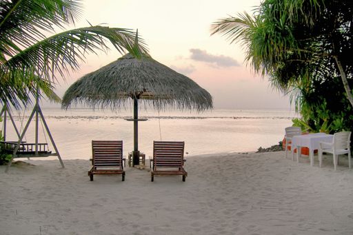 A view of wonderful resort Alif Atoll Maldives