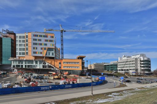 New construction underway at the West Virginia University / Ruby Hospital located in Morgantown, West Virginia