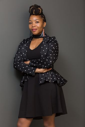 Johannesburg, South Africa - February 15, 2017: Mahadi Granier, a black African businesswoman and Entrepreneur 