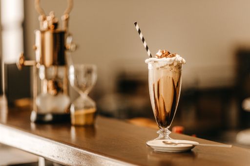 A closeup shot of a yummy Eggnog