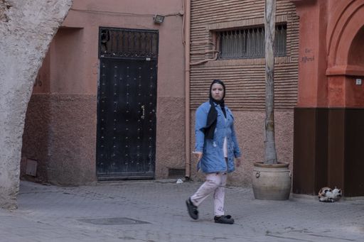 daily scenes in the city of Marrakech, people and customs