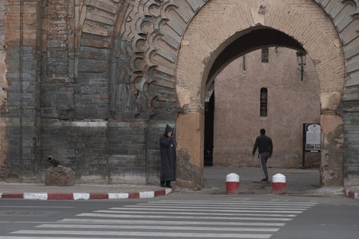 Daily scenes in the city of Marrakech, people and customs 