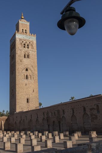 Lovely view of the Koutoubia Mosque. the most important in Marrakech and one of the largest in the Islamic world, its construction was completed in 11