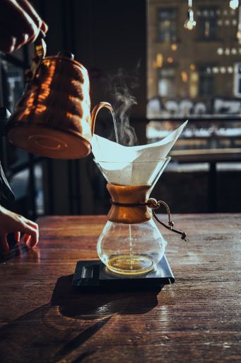 A filter coffee making process
