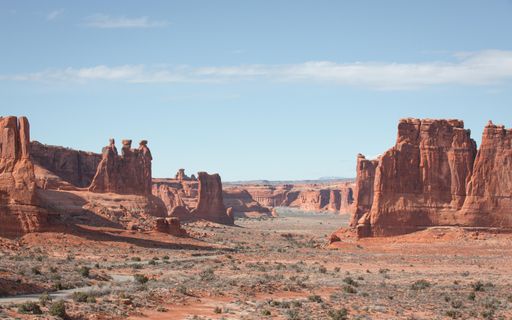 The Grand Canyon National park in Arizona with red rocks