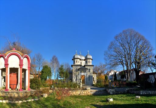 the Dervent Monastery - Romania.It is a famous monastery in the Dobrogea area