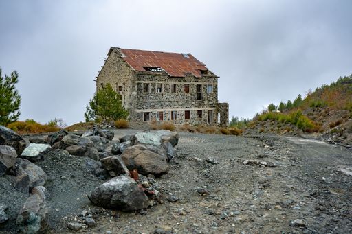 The abandoned mine of Amiantos in Cyprus