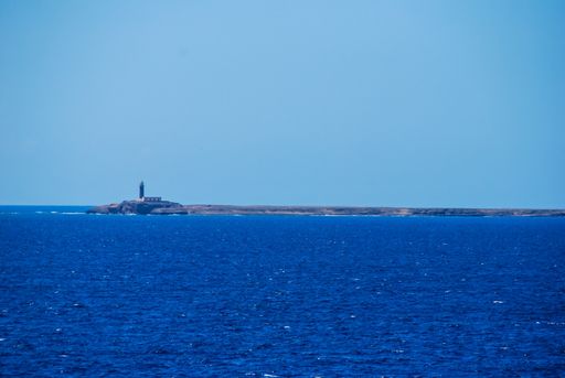 A beautiful shot of the lighthouse in the sea