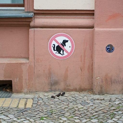 A sign in the streets of berlin everybody ignores.