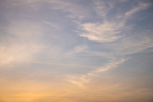 The colorful cloudy sky during sunset