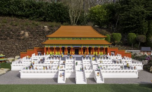 A Lego version of the palace from the Forbidden City in Legoland Windsor.