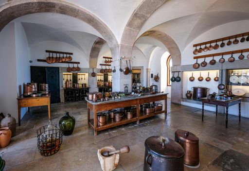 A classic old fashioned kitchen interior