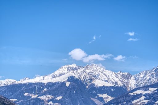 A beautiful shot of the snowy Sarntaler Alps