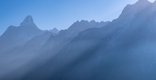 A beautiful shot of snow-covered Himalayan Mountain Range