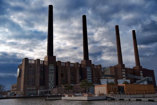 Wolfsburg, Lower Saxony / Germany - March 14, 2021: Volkswagen AG headquarters in Wolfsburg, Germany