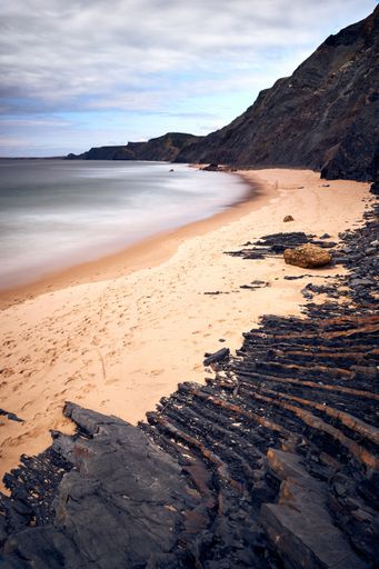 A beautiful shot of a beach in Algarve Southwest Portugal