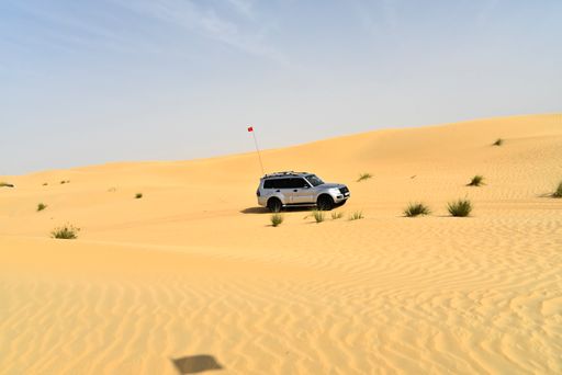 A shot of  off-roading and dune bashing around Al Madam desert with UAE offroaders