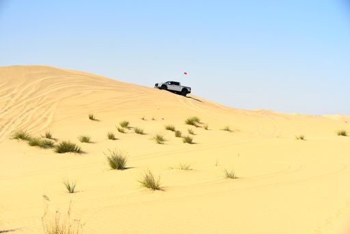 A shot of  off-roading and dune bashing around Al Madam desert with UAE offroaders