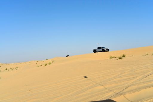 A shot of  off-roading and dune bashing around Al Madam desert with UAE offroaders