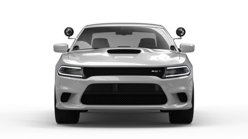 Various angles of a white truck Dodge Charger (police car in the United States) heavy duty renderings. Great for graphics, print, digital