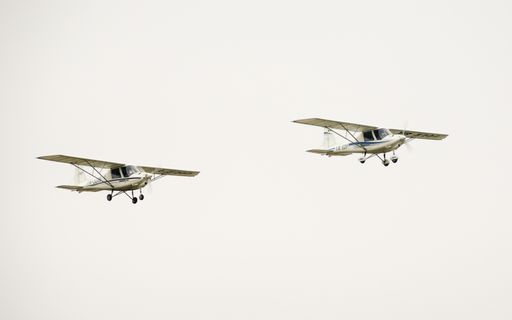 small aircrafts at Clinceni Airshow, near Bucharest