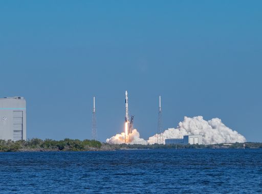 A Falcon 9 launch from Launch Complex 40 on Cape Canaveral Air Force Station