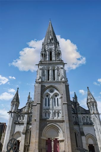 Nantes, beautiful city in France, the Saint-Nicolas basilica, in the historic center