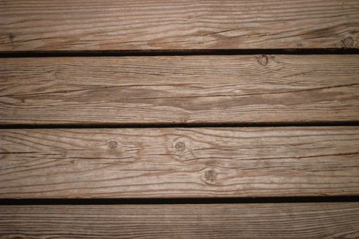A wide angle shot of several pieces of wood next to each other