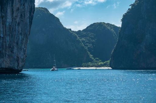 Phi Phi islands seascape- the setting of the Leonardo DiCaprio movie The Beach.