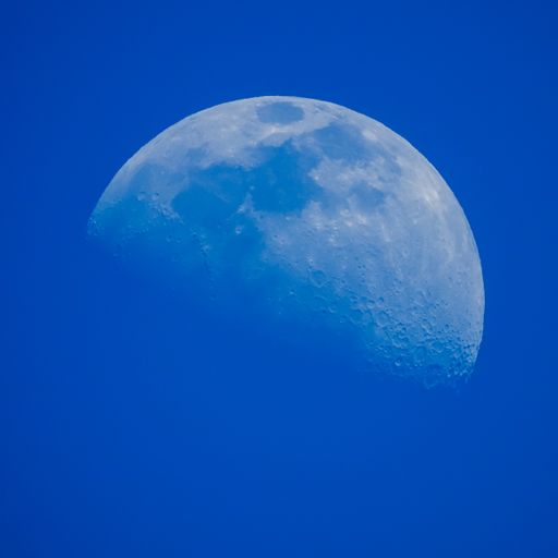 A closeup shot of the beautiful moon rising in the sky