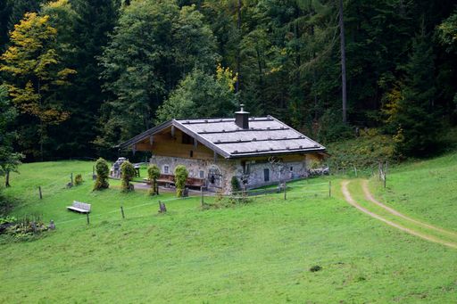 Alpine hut near Paul-Gruber-Haus near Bad Reichenhall, Germany