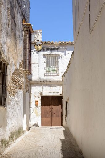 A typical white village of Spain in the province of Cadiz, in Andalusia, Arcos de la Frontera