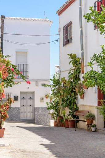 A typical white village of Spain in the province of Cadiz in Andalusia, Olvera