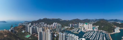 A panoramic view of the South China Sea on a sunny day