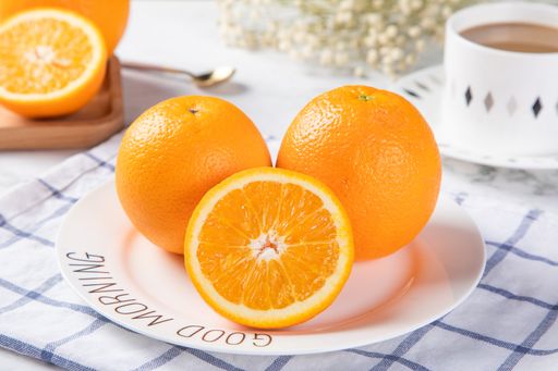 A closeup of orange fruits on a kitchen table for a morning snack