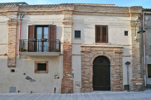 A characteristic house in the historic district of Termoli, a seaside town in the province of Campobasso.